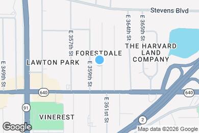 Map image of the property - 1310 E 360th St
