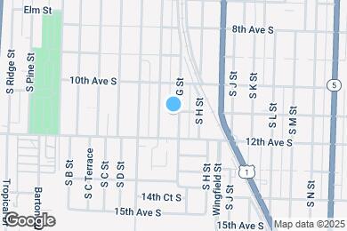 Map image of the property - 1105 S G St