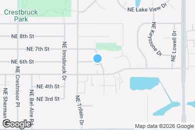 Map image of the property - 721 NE 6th St
