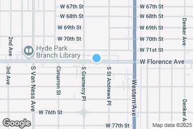 Map image of the property - 1934 W Florence Ave