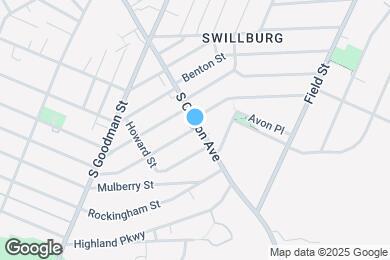 Map image of the property - 1099 S Clinton Ave