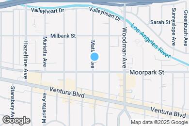 Map image of the property - 4420 Matilija Ave