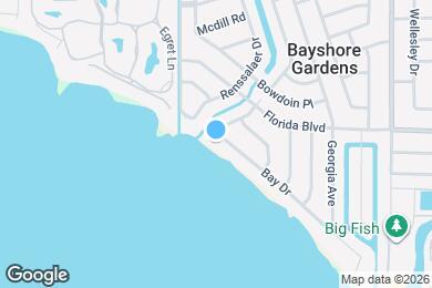 Map image of the property - 3208 Bay Dr