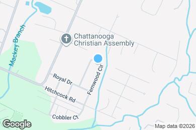 Map image of the property - 1627 Fernwood Cir