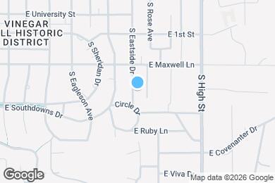 Map image of the property - 921 S Eastside Dr