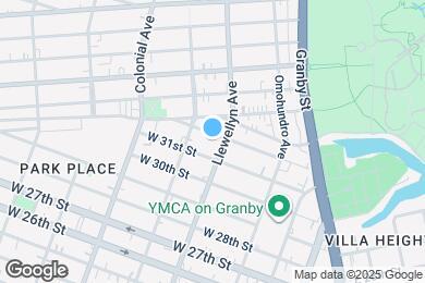 Map image of the property - 307 W 32nd St