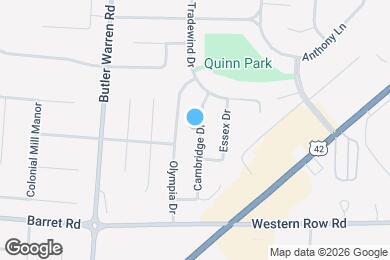 Map image of the property - 939 Cambridge Dr