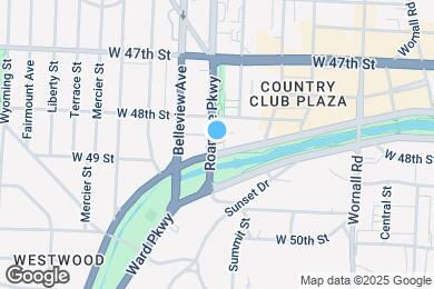 Map image of the property - Sunset Country Club Plaza Apartments