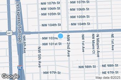 Map image of the property - 250 NW 102nd St