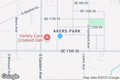 Map image of the property - 1406 S Irving St