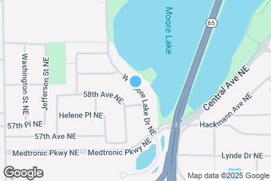 Map image of the property - 5800 Moore Lake Dr W