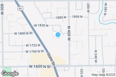 Map image of the property - 465 W 1780 N St