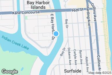 Map image of the property - 9261 E Bay Harbor Dr