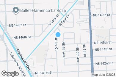 Map image of the property - 14605 NE 3rd Ct