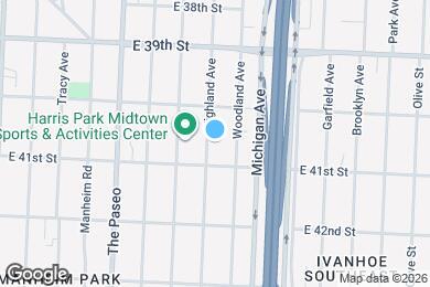 Map image of the property - 4033 Highland Ave