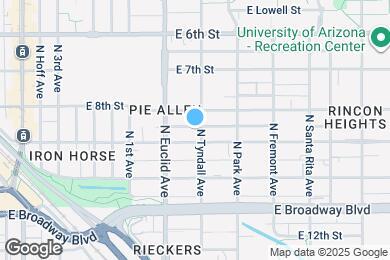 Map image of the property - 209 N Tyndall Ave