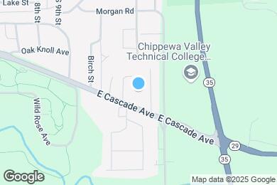 Map image of the property - 1063 E. Cascade Ave- Next to UWRF and CVTC