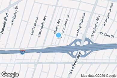 Map image of the property - 2325 S Sycamore Ave