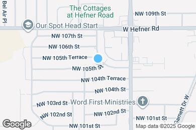 Map image of the property - 1205 NW 105th St