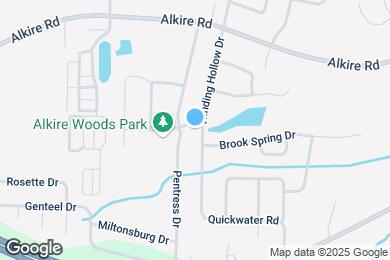 Map image of the property - 2027 Winding Hollow Dr