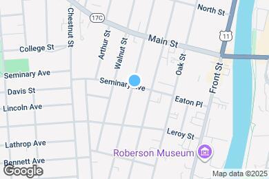 Map image of the property - 23 Seminary Ave