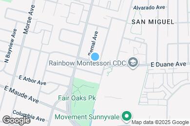 Map image of the property - 934 E Duane Ave