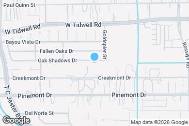 Map image of the property - 4223 Oak Shadows Dr