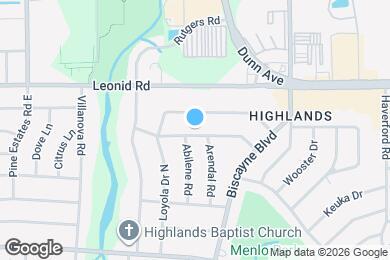 Map image of the property - 1803 Wofford Ave