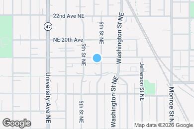 Map image of the property - 1818 6th St NE