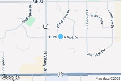 Map image of the property - Huntington Park Apartments
