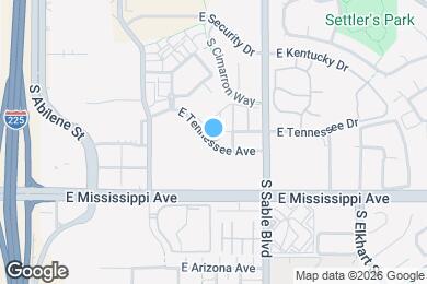 Map image of the property - 14331 E Tennessee Ave
