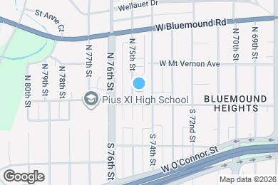 Map image of the property - 156 N 75th St