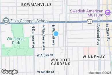 Map image of the property - 5067 N Wolcott Ave