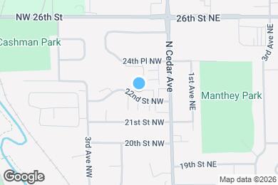 Map image of the property - 166 22nd St NW