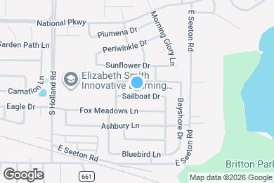 Map image of the property - 4611 Sailboat Dr