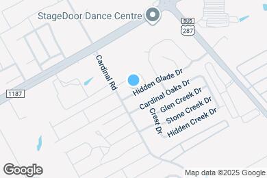 Map image of the property - 1302 Hidden Glade Dr