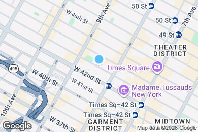 Map image of the property - WEST 43 STREET
