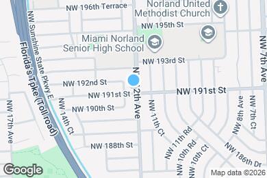 Map image of the property - 19100 NW 12th Ave