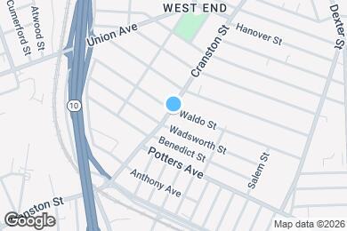 Map image of the property - 650 Cranston St