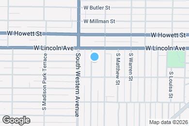 Map image of the property - 800 S Greenlawn Ave