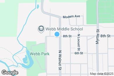 Map image of the property - 647 N Walnut St