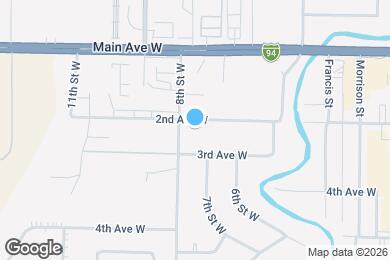 Map image of the property - 725 2nd Ave W