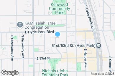 Map image of the property - 5126 S Kenwood Ave