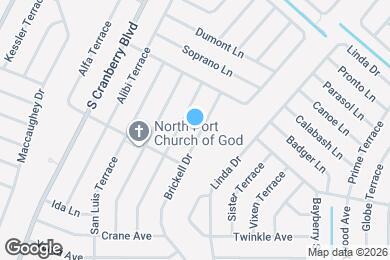 Map image of the property - 4701 Brickell Dr