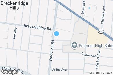 Map image of the property - 3104 Woodson Rd