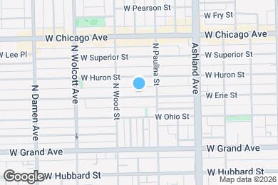 Map image of the property - 1726 W Erie St