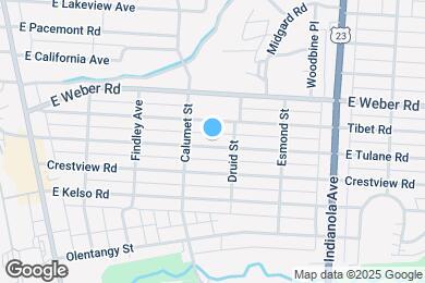 Map image of the property - 250 E Tulane Rd