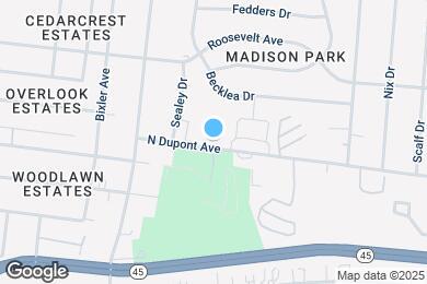 Map image of the property - 555 N Dupont Ave