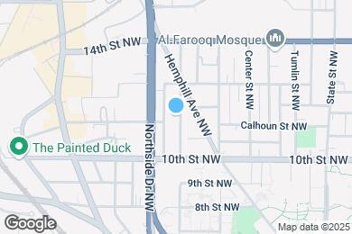 Map image of the property - 1040 Curran St NW