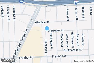 Map image of the property - 17780 Marquette St
